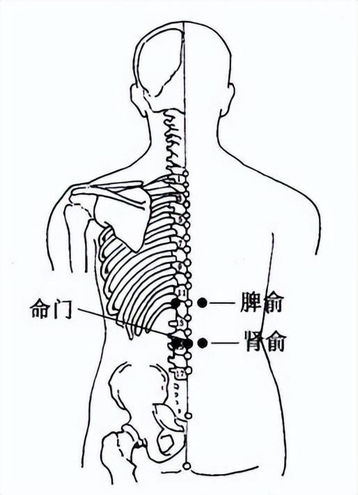 背部有一个降糖奇穴