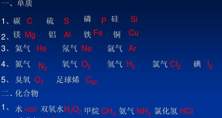 氖气化学式是什么