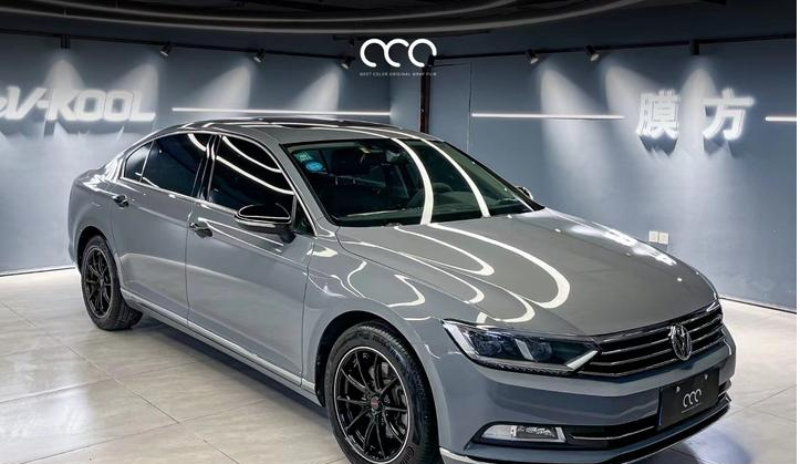 大众迈腾漫彩改色膜纳多灰,有质感的灰色