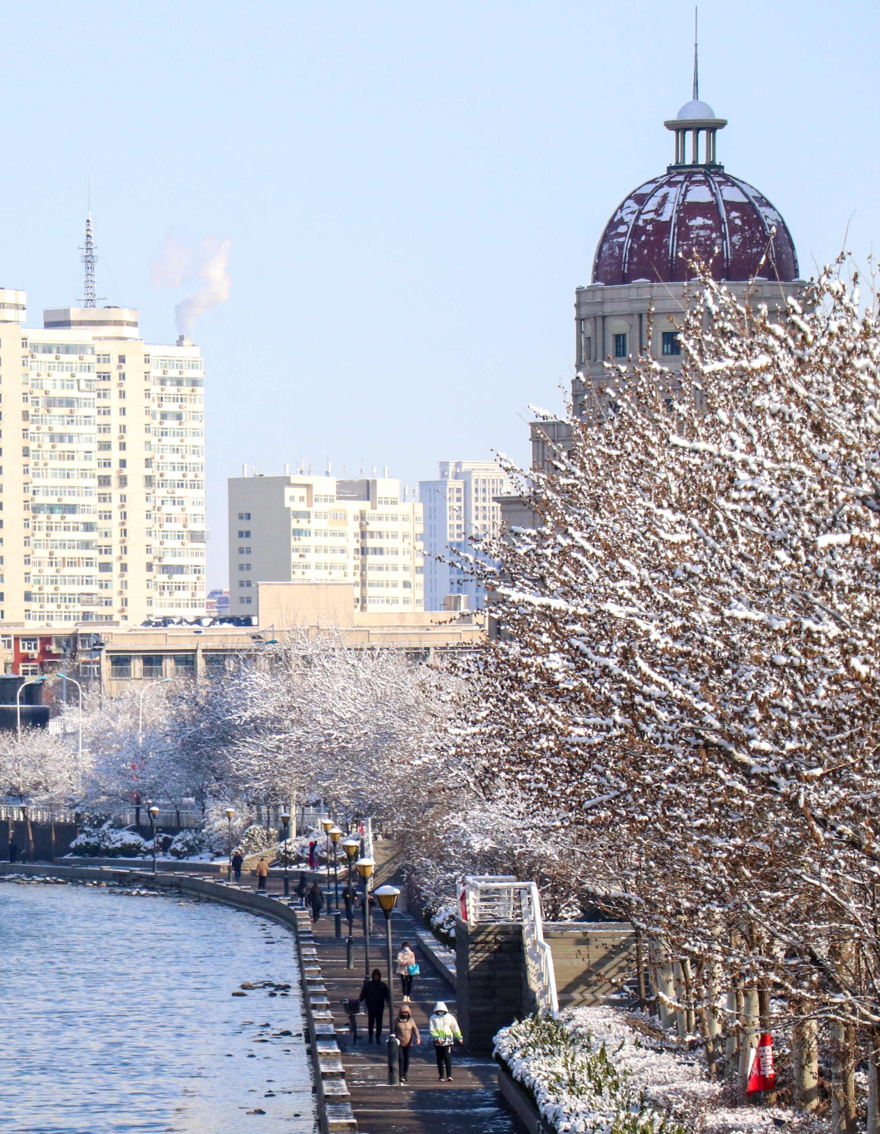 天津雪景美图图片