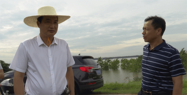 张中于督查长江云溪段防汛工作