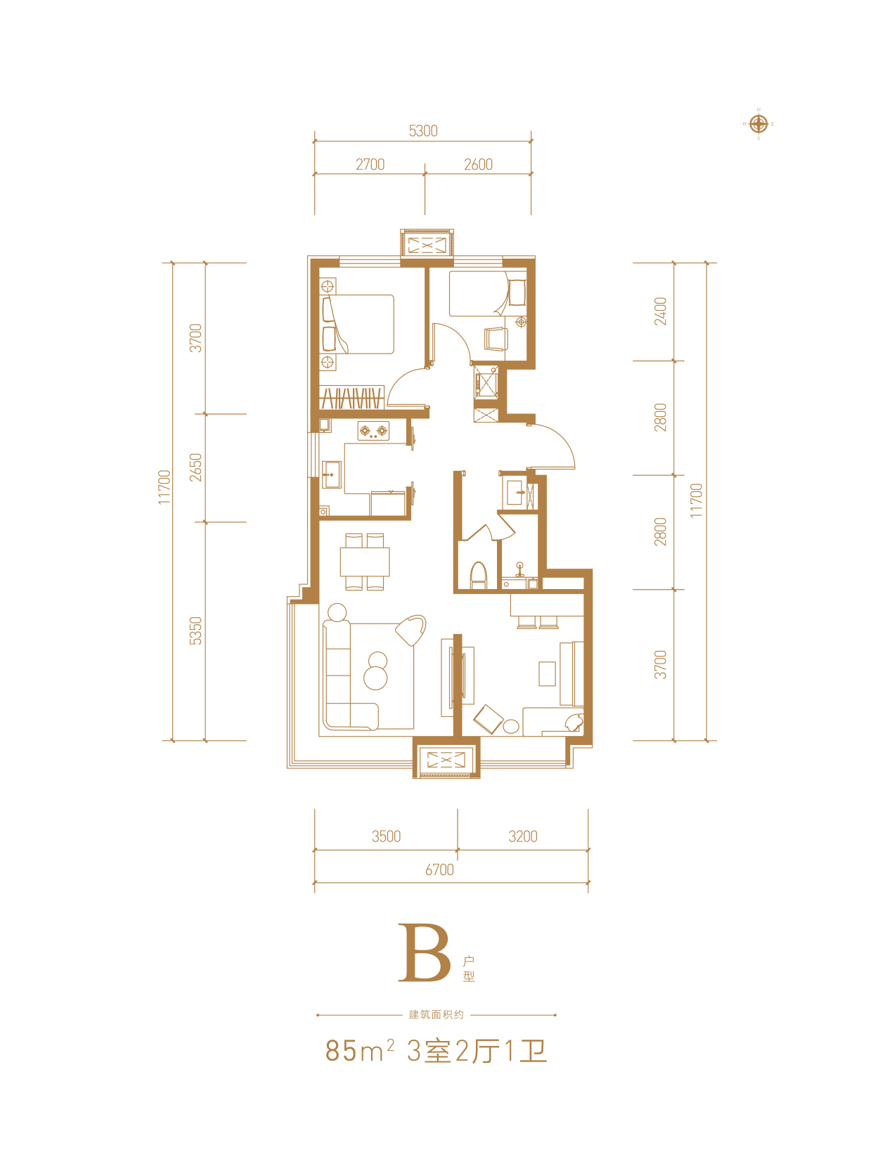 顺义地铁 臻珑府 精装交付 89平三居