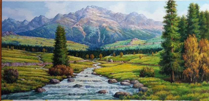 中国著名锡伯族油画家郭福明作品赏析