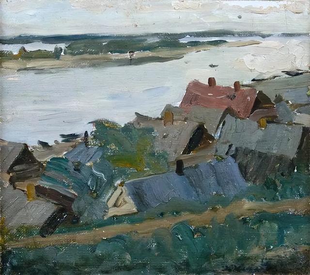 列宁勋章获得者尤恩,笔下优美风景油画!