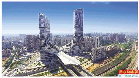 广州东部交通枢纽中心商务区:9条轨道贯通 现代服务业聚集