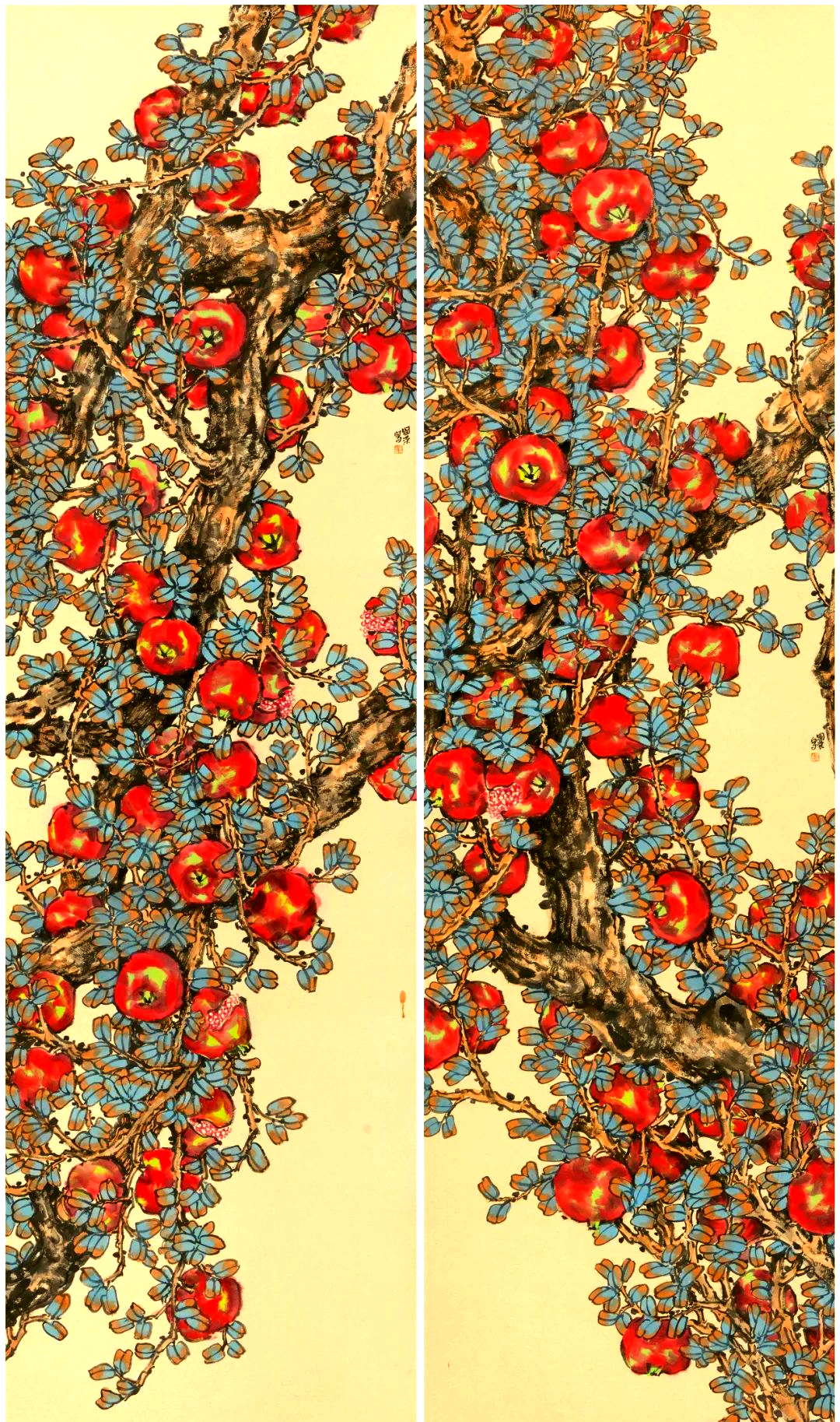 梁国荣新作《硕果盈枝香满园》