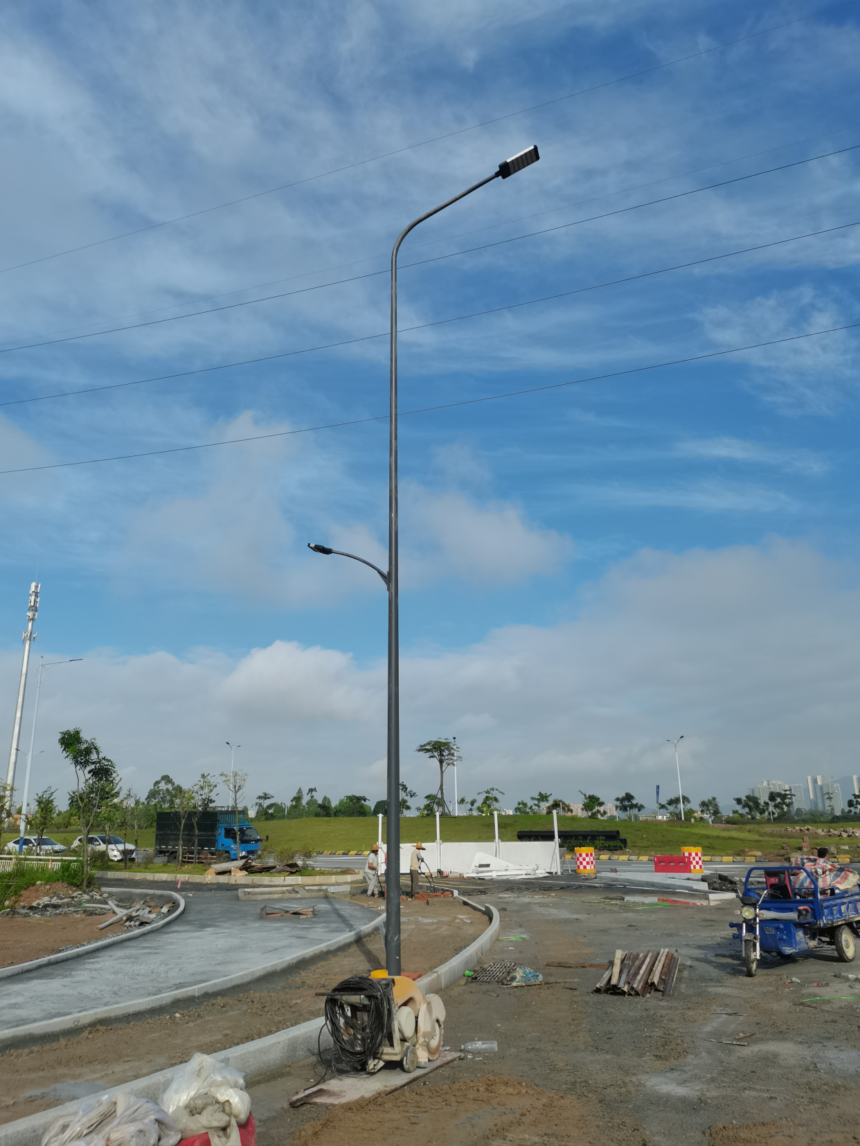 江门市开平市水口镇双臂led路灯工程案例