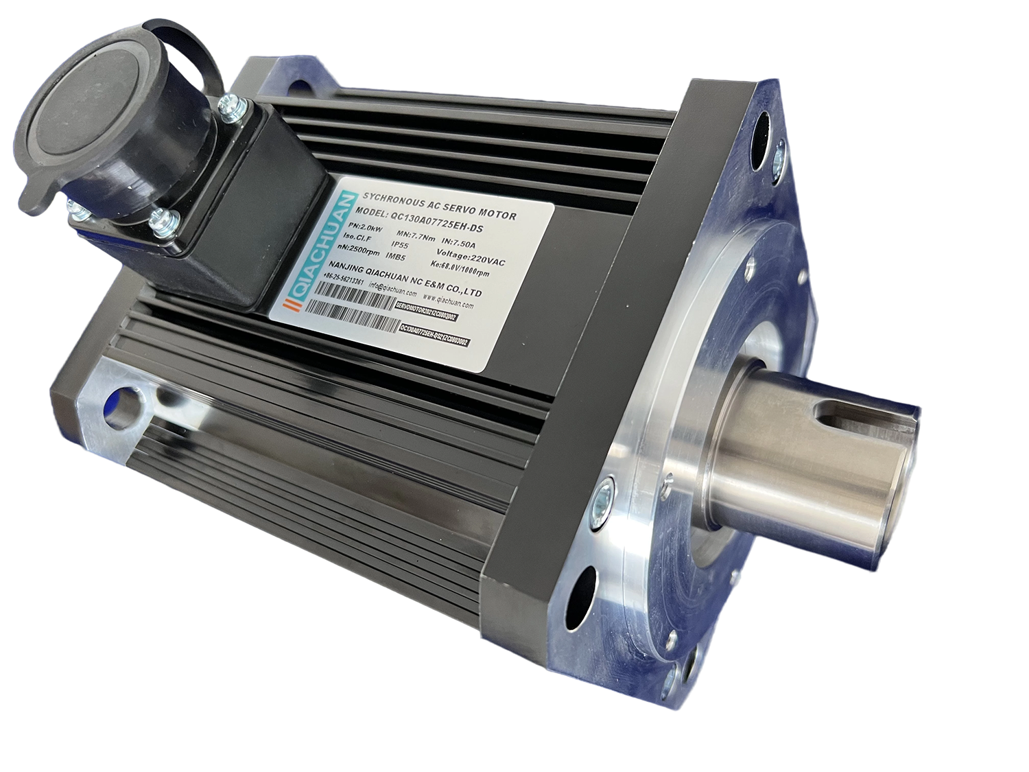 定制型空心轴头伺服电机qc80a03530eh-ds-晶圆片清洗甩干机