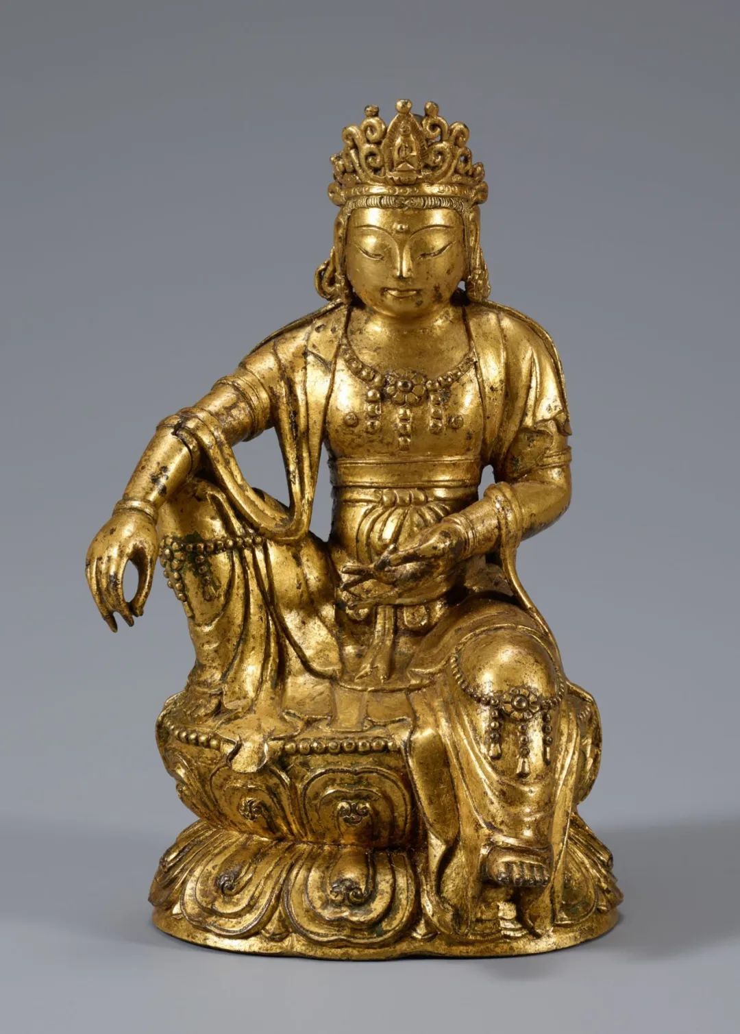 高丽金铜观音菩萨坐像
