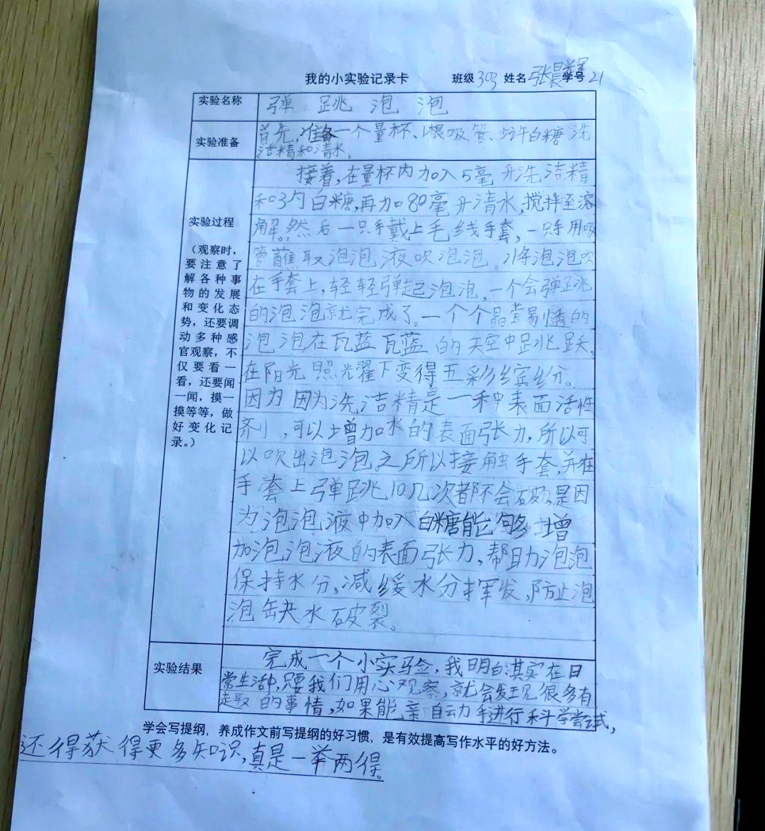 包含小学科学实验步骤卡片（可打印）的词条