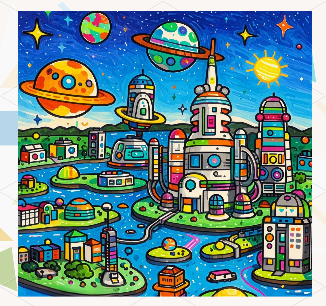 12年级科技绘画_一二年级的科技画