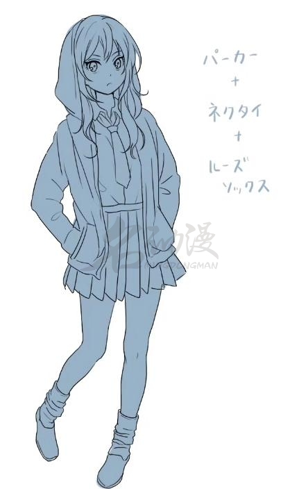 怎样画好日本校服