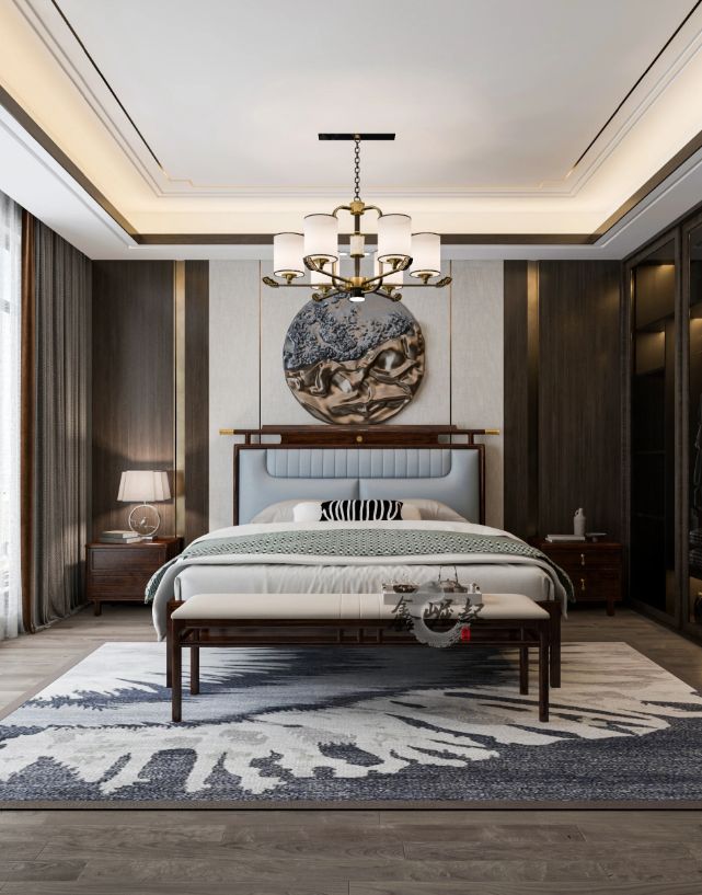 2023新中式主卧室装修效果图