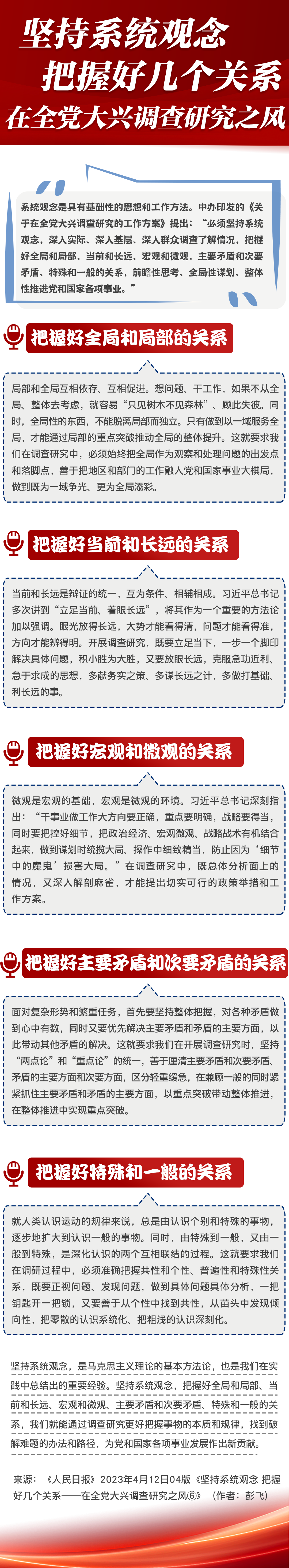 图解|在全党大兴调查研究之风:坚持系统观念 把握好几个关系