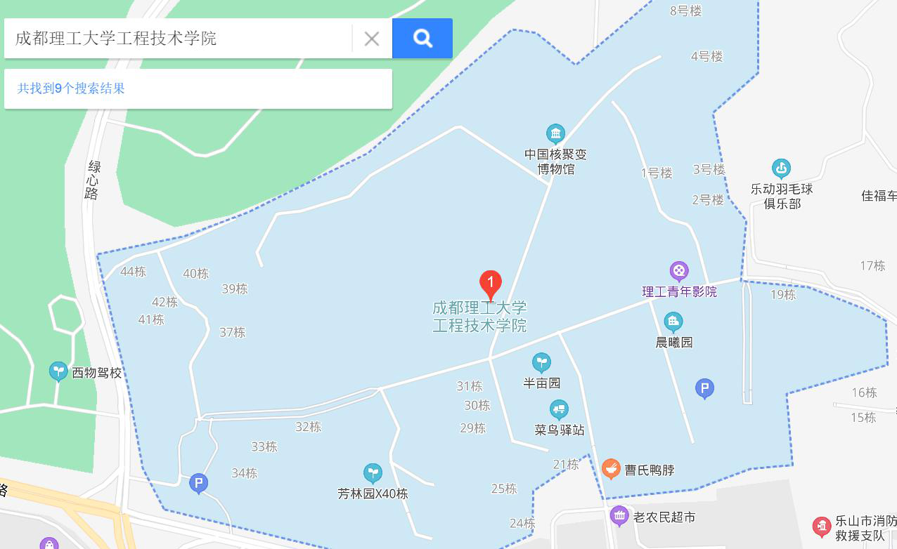 成都理工大学校园地图图片