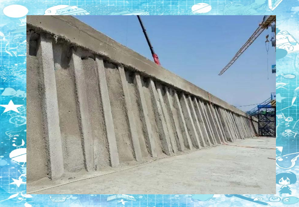 直斜桩沉桩后的实际效果展示.8