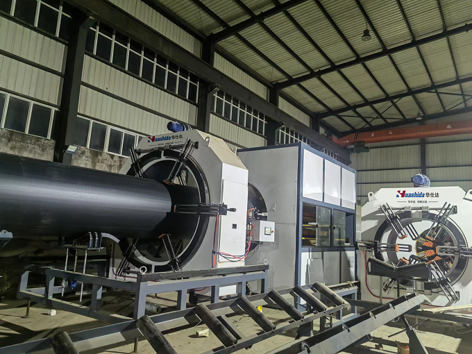 华仕达保姆式服务天和保温管生产线