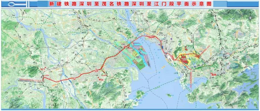 深茂铁路深江段正式动工!中山设3站点,建设总工期5.5年