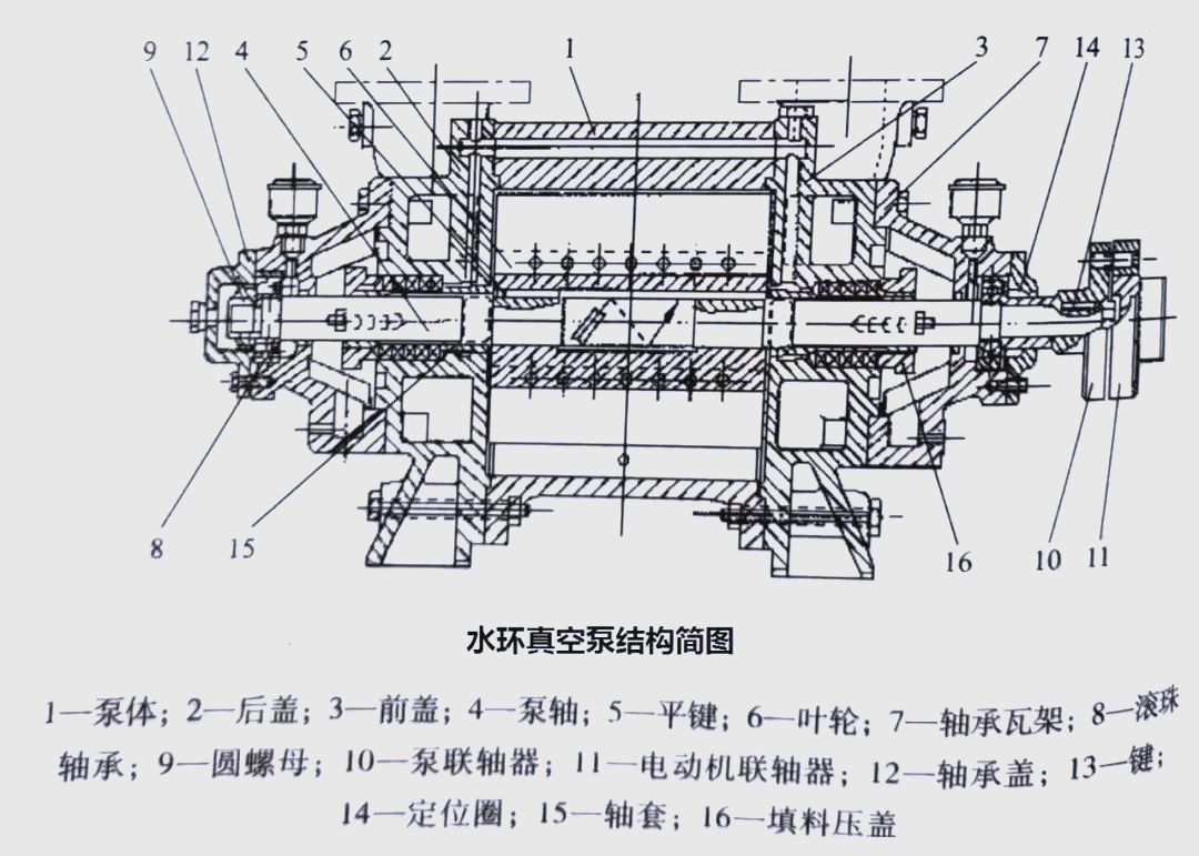 水环真空泵的工作原理与结构详解