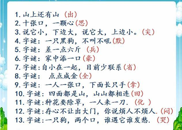 史上最难的20个字谜