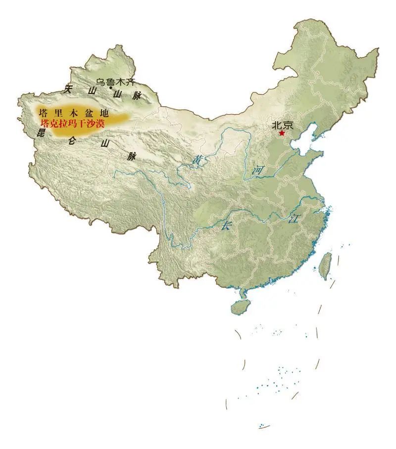 柴达木沙漠地图图片