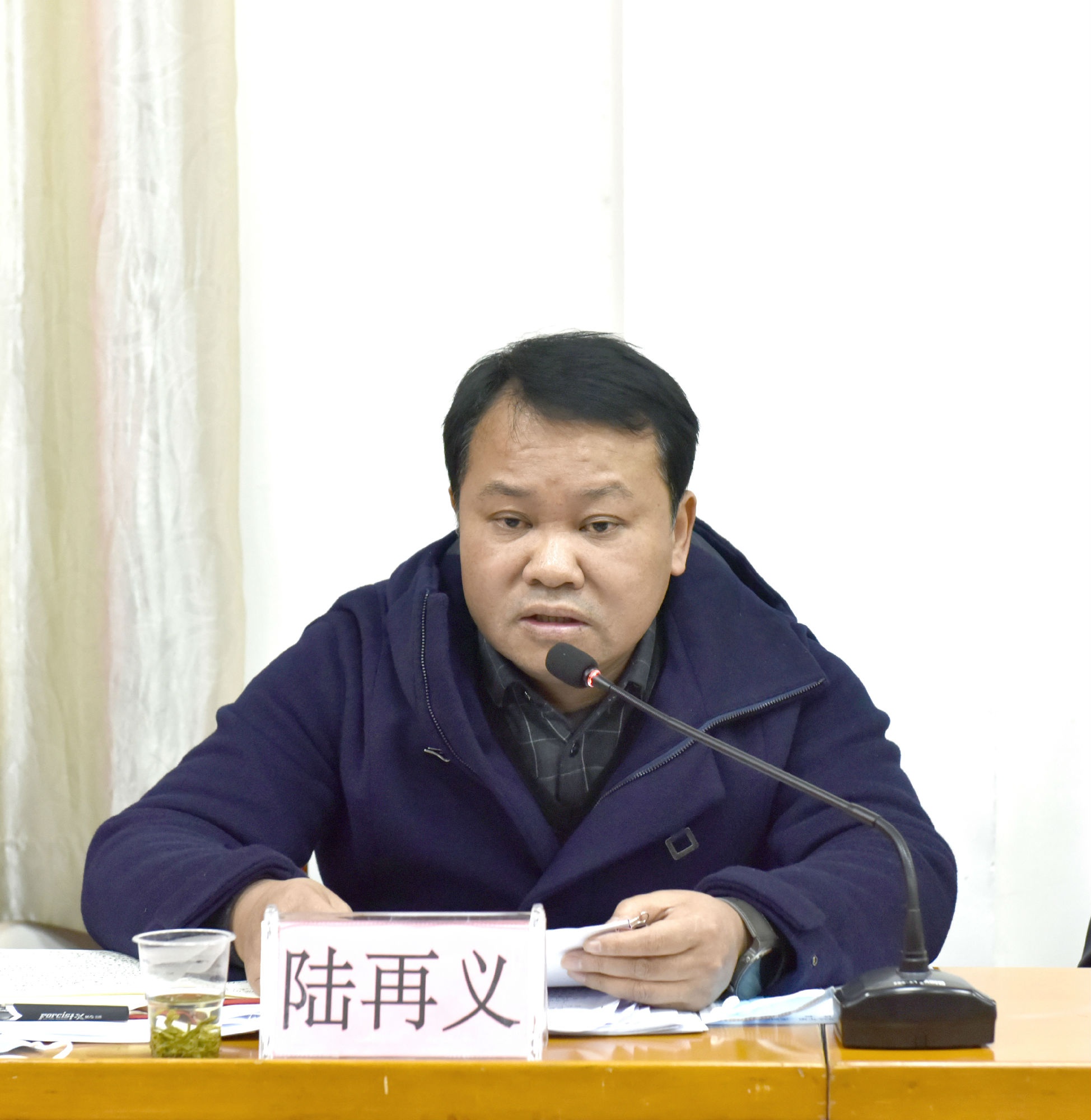 州人大常委会副主任陆再义参加全州国家储备林项目建设2022年第一次