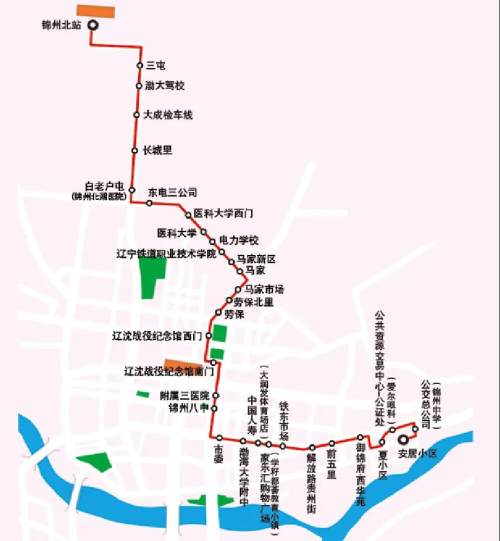 锦州这3条公交线路崭新开通直达锦州北站
