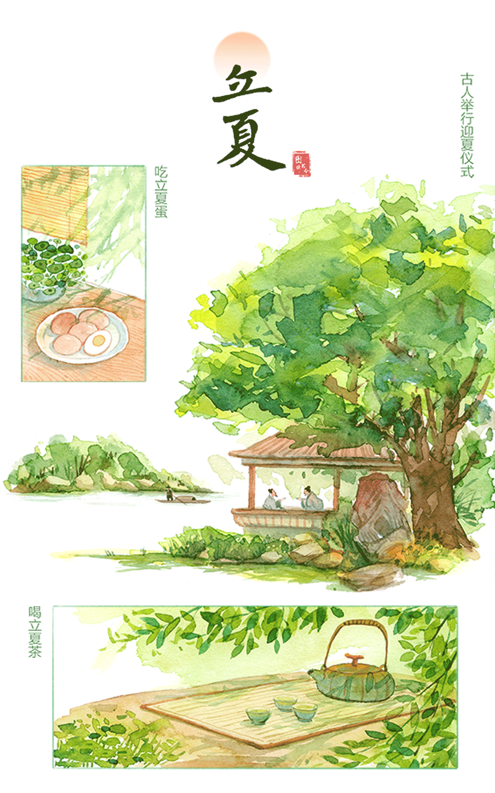 圖說節令｜水彩畫本里的立夏故事-有駕
