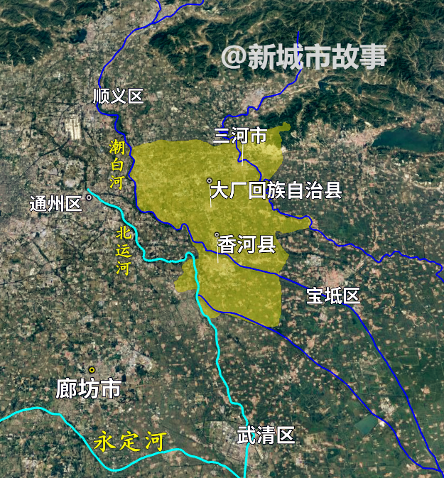 北三县地图位置图片