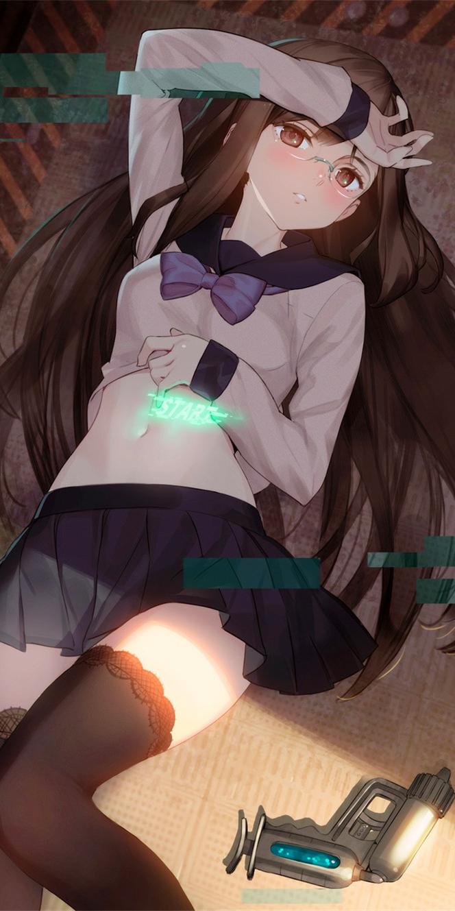 《十三机兵防卫圈》药师寺惠,动漫全面屏壁纸分享