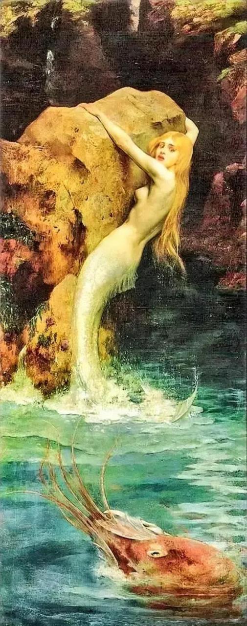美人鱼:世界著名油画