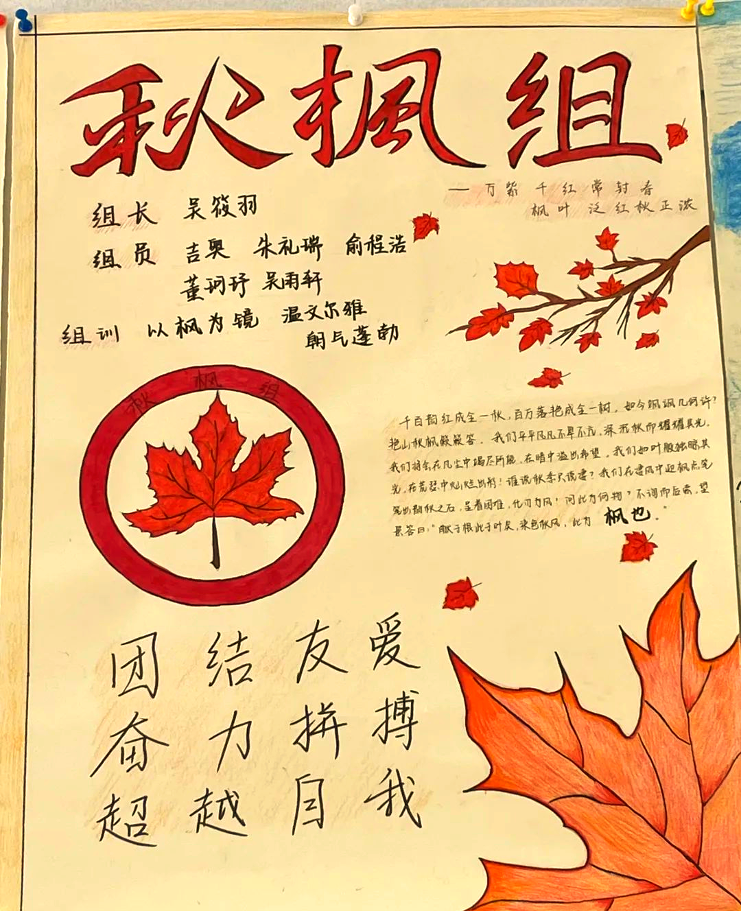 本次小组海报的制作与评比,正是小组建设成果的一次集中展示.在