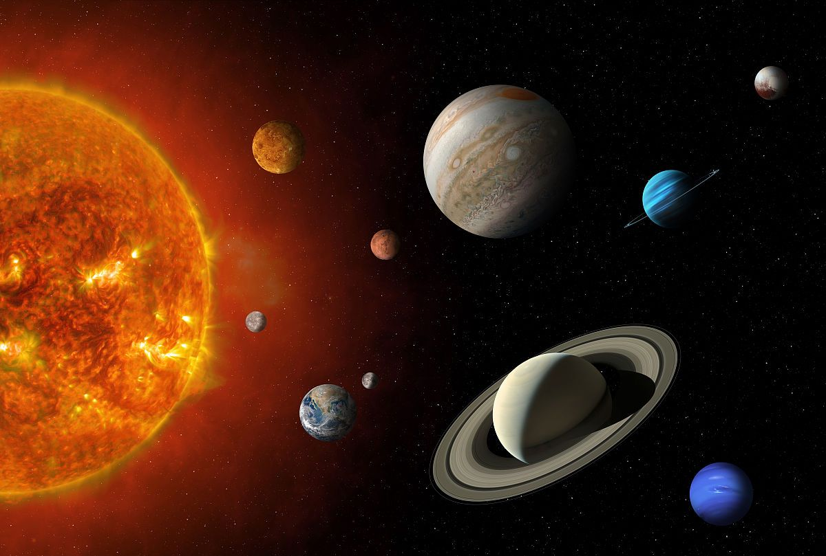 一张纸画缩小版太阳系,感受太阳系之浩瀚,探索宇宙之无限