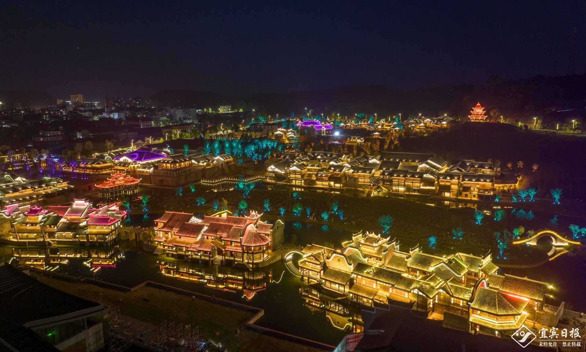 月亮田景区夜色美