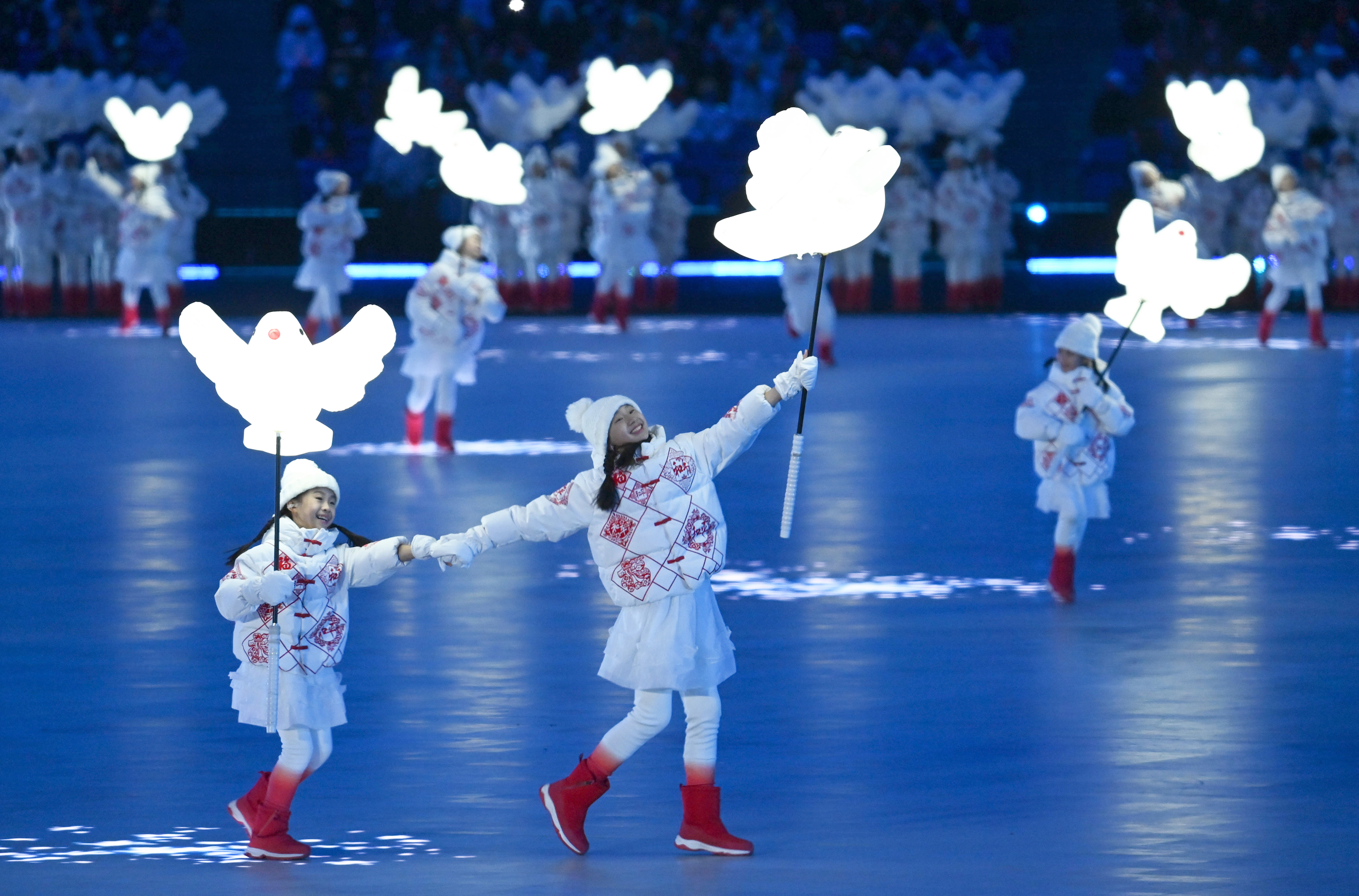 冬奥运动会雪花图片