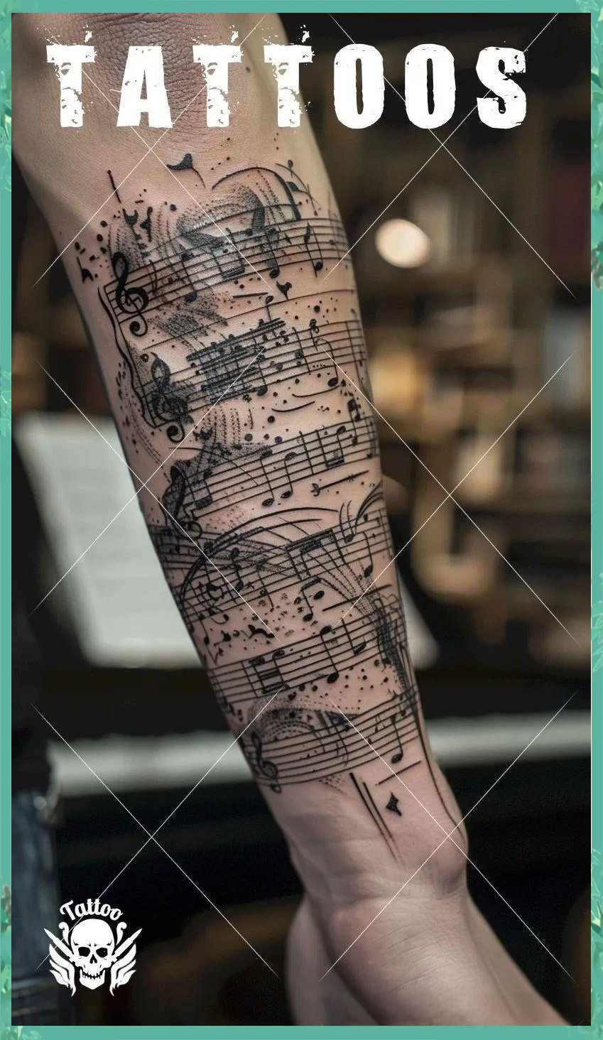 纹身手稿:音乐与肌肤的永恒交响