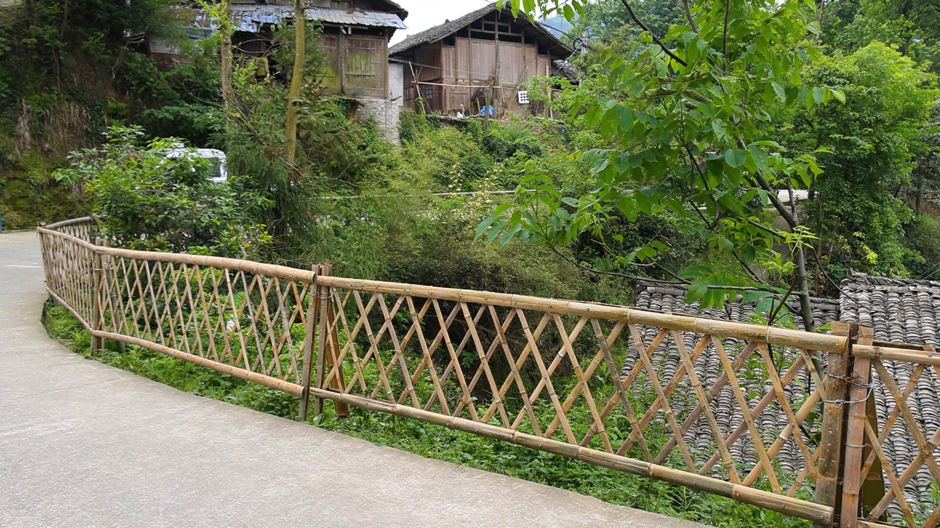 三穗县良上镇:小小"竹篱笆"围出乡村"新颜值"