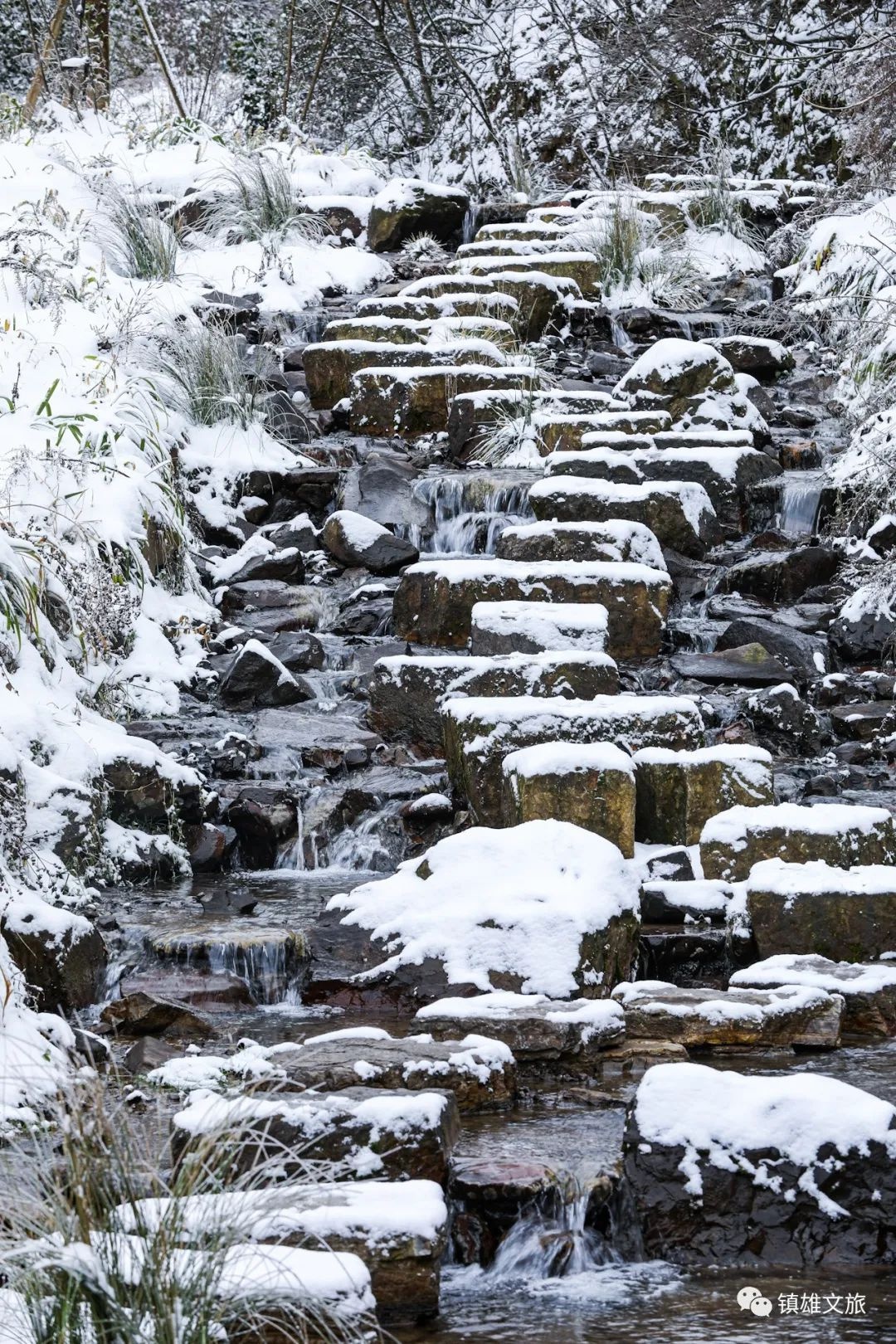 嘉陵江源头雪景图片