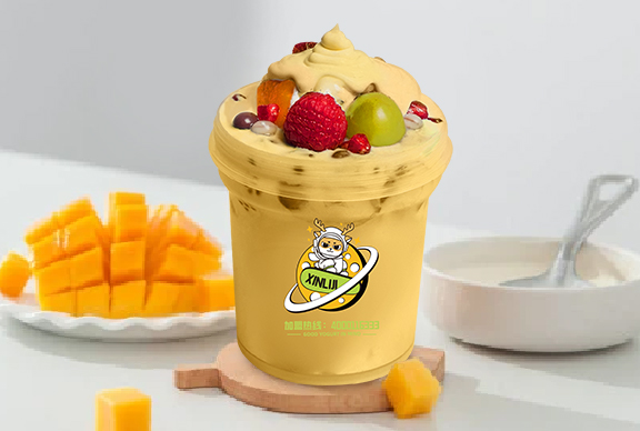 辛李记酸奶·芒果拉丝酸奶水果捞