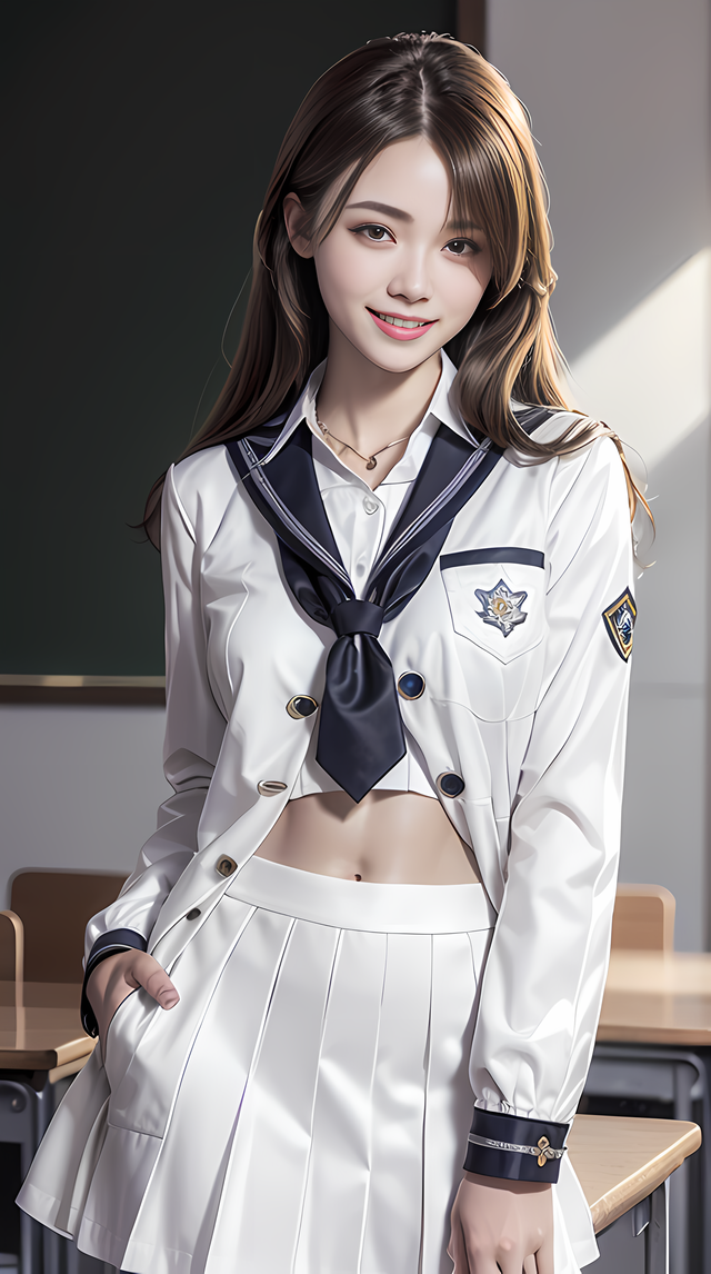 青春与帅气:校园jk小姐姐的专属图组(ai20)