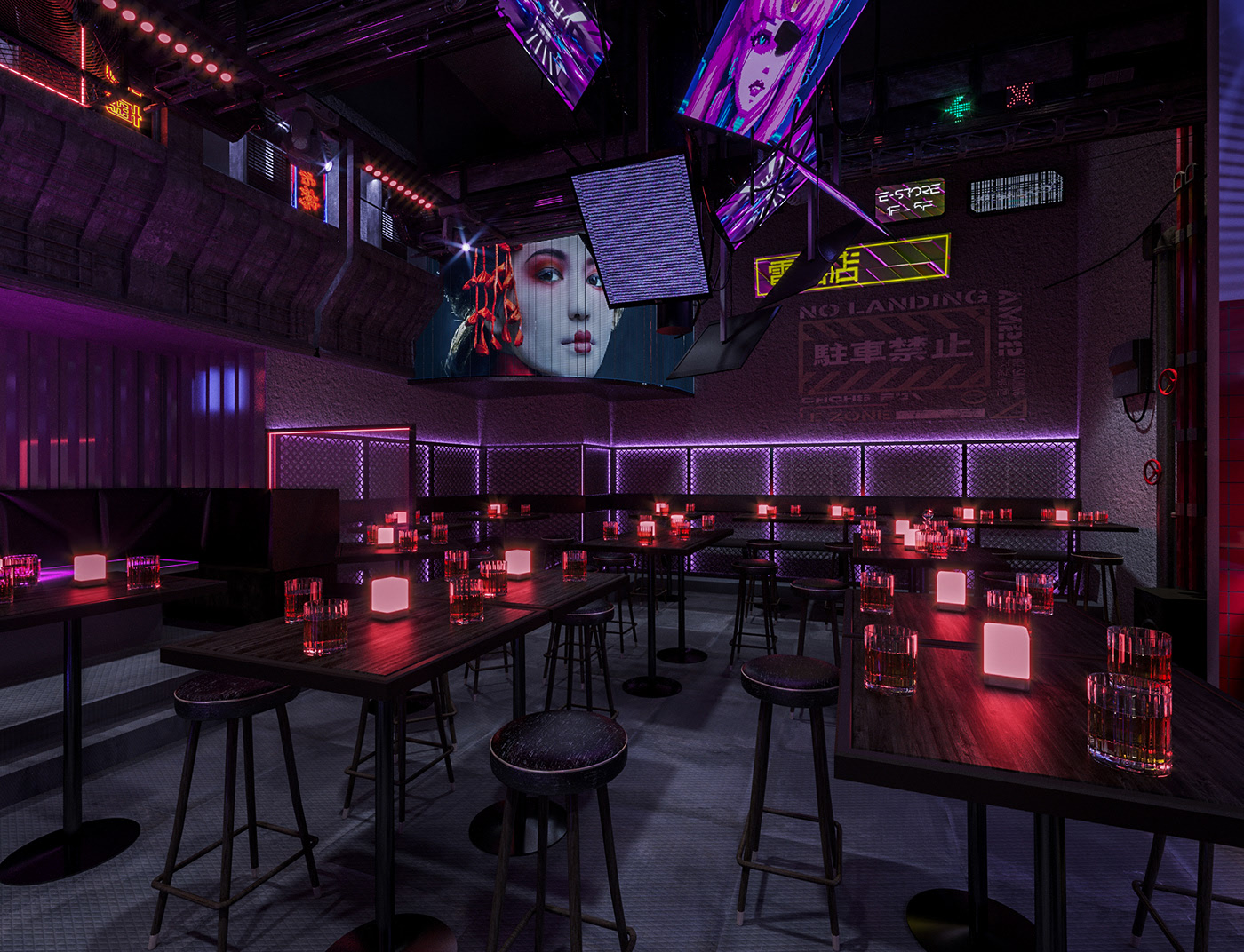 赛博朋克元宇宙酒吧