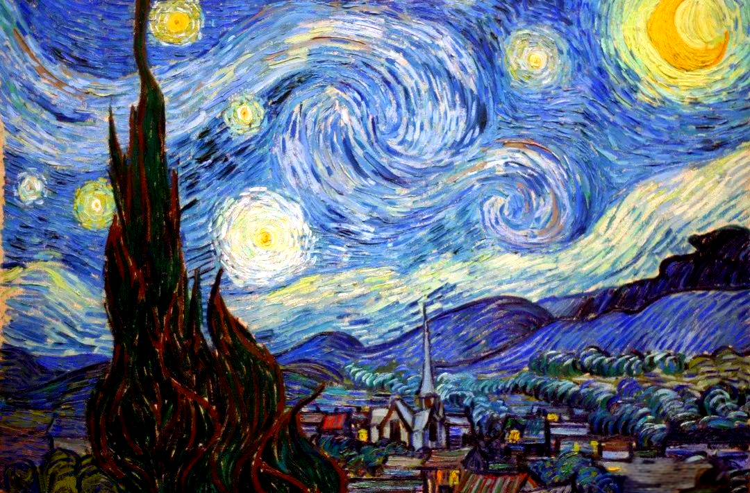 星空|梵高名画《星月夜》的欣赏与解读