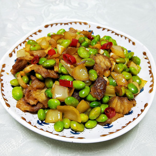 五花肉焖黄豆,简单易做,鲜香下饭