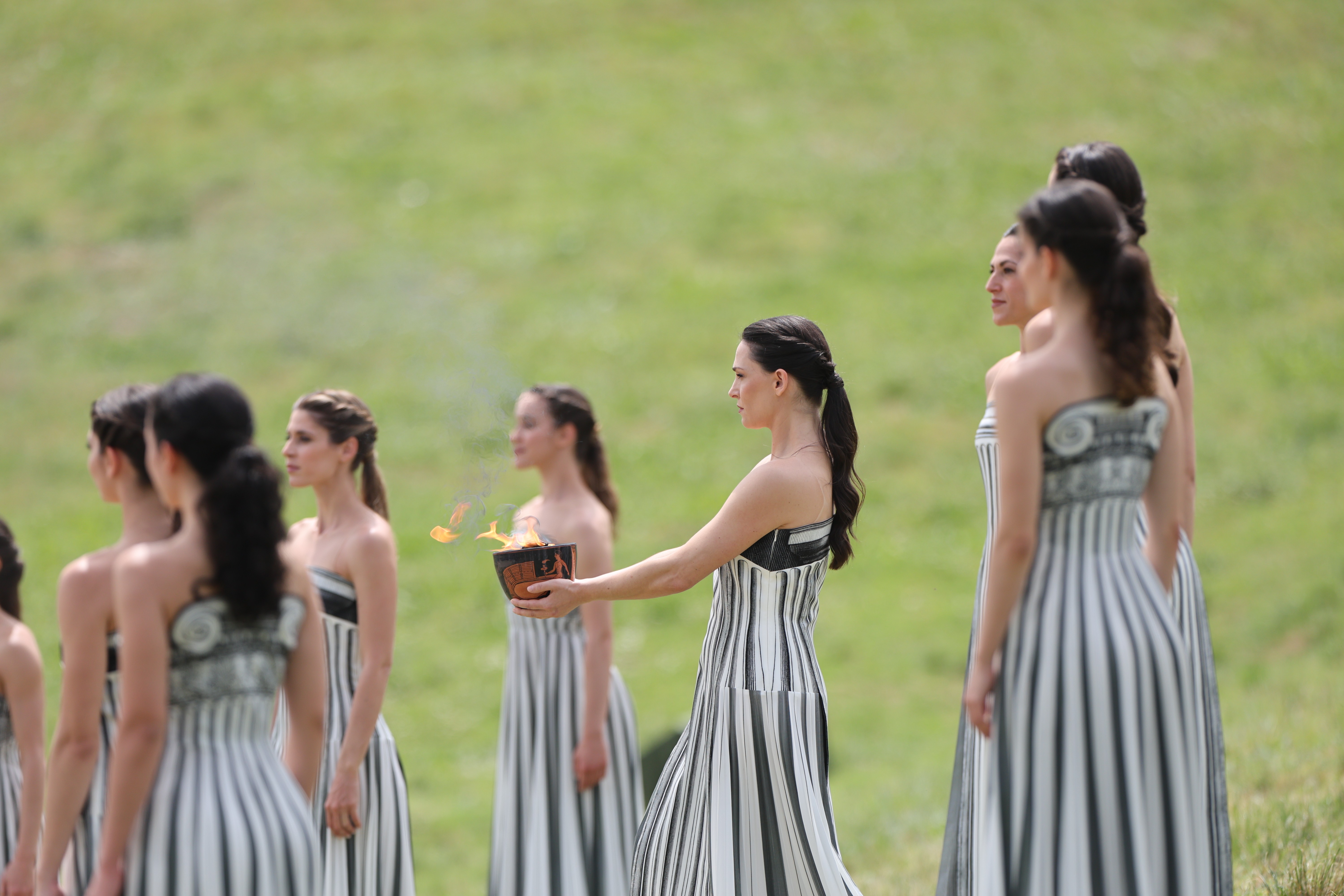 (体育)(5)巴黎奥运会圣火火种采集仪式在希腊举行