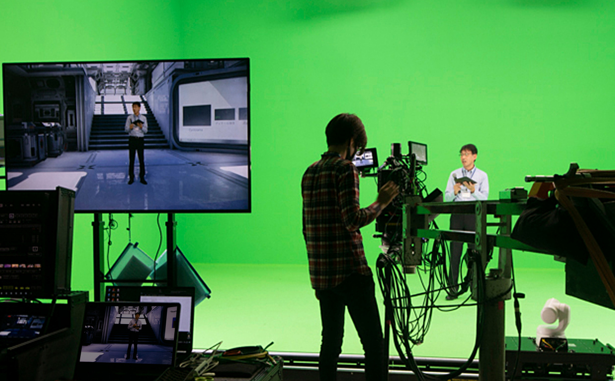 北京绿幕影棚租赁「北京直播间出租」会议直播互动线上颁奖发布会