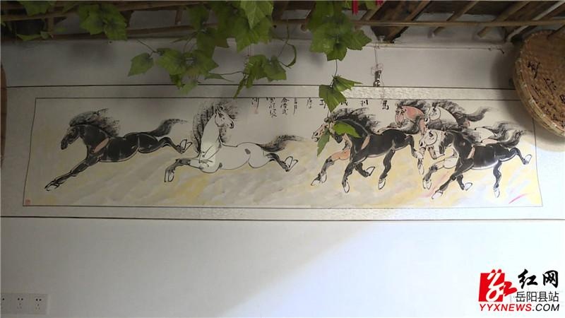 著名画家佘汉武在张谷英举办个人画展