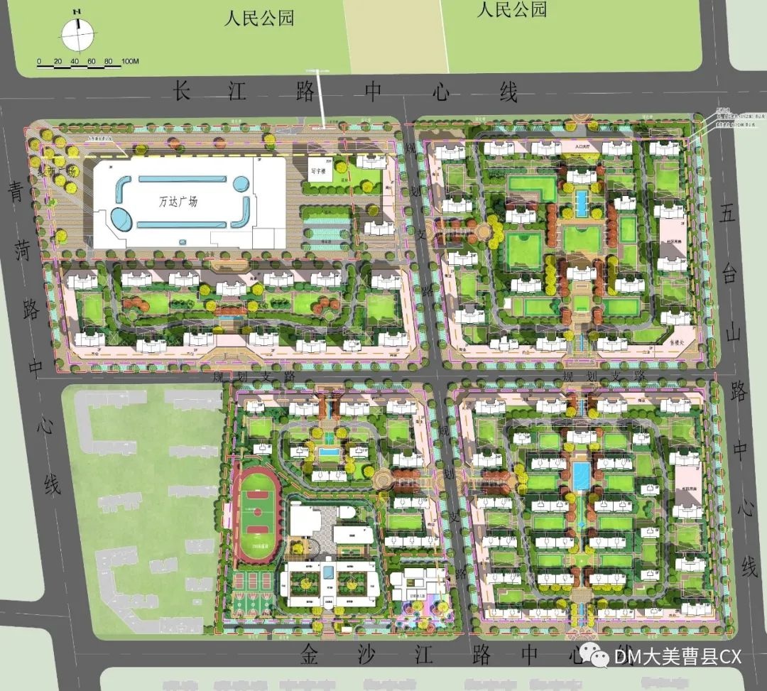 曹县万达广场项目举行奠基仪式