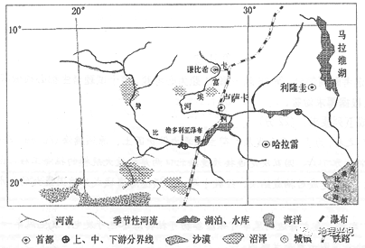 赞比西河地图位置图片