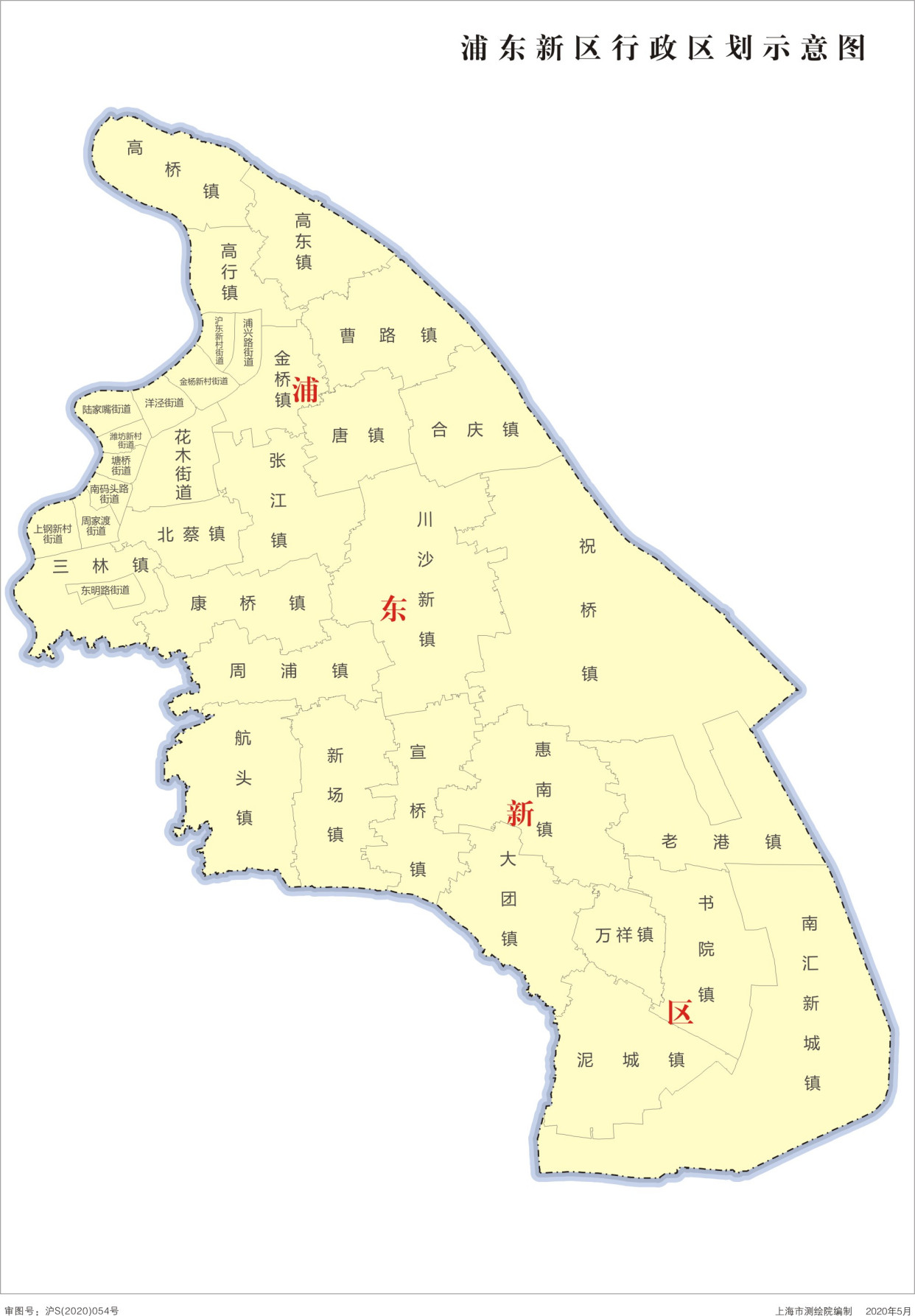 浦东24镇地图图片