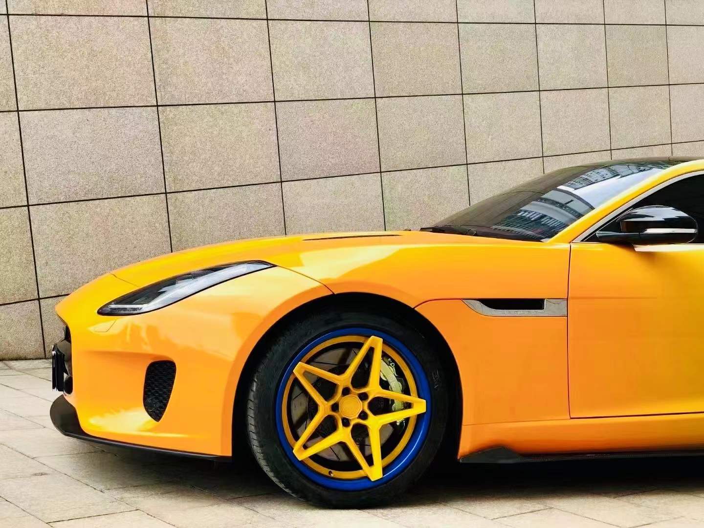 阿呆车服·漆面改色膜——猎豹橙蓝渐变